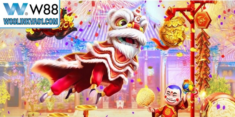 Lân Hái Lộc W88 là tựa game hấp dẫn lấy bối cảnh ngày Tết cổ truyền Việt Nam