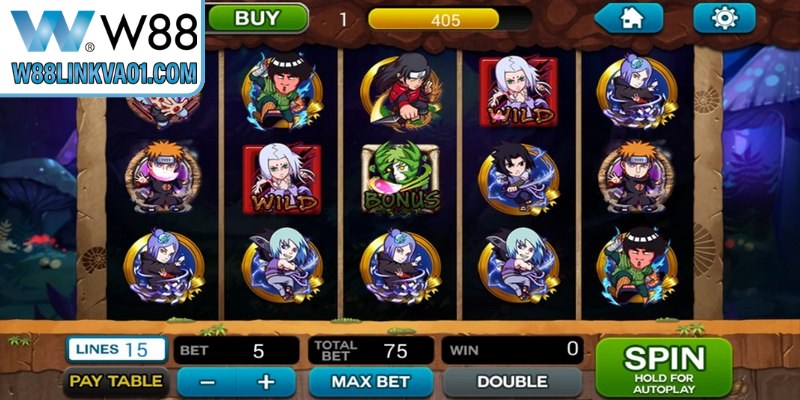 Sức hút khó cưỡng của tựa game Nổ hũ Naruto W88