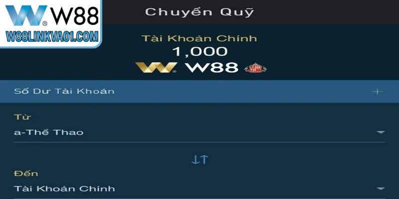 Điều kiện cần thiết nhằm thực hiện thao tác rút tiền W88