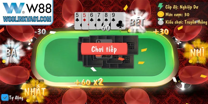 Hướng dẫn chơi Tiến lên W88 chi tiết cho người mới