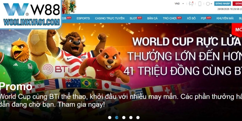 Khuyến mãi W88 chưa bao giờ giảm nhiệt nhờ cơ chế thưởng cực chất