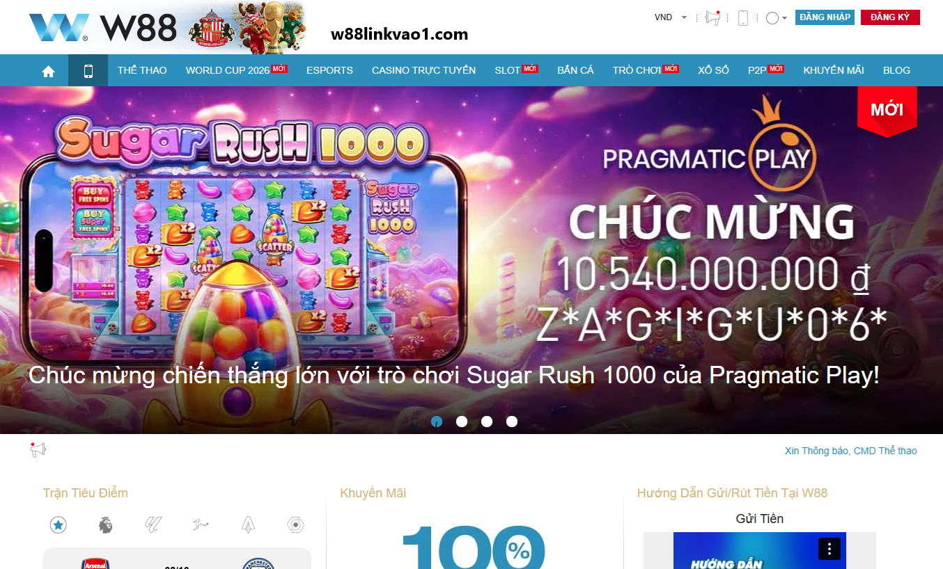 Nền tảng giải trí W88 hợp pháp với hàng triệu người thành viên